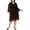Black, variant on ANNE KLEIN $149 Womens New 1159 Black Sheer Lined Printed Dress 20W Plus B+B