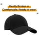 thumbnail image 3 of Gorra de béisbol de algodón duro negra, gorra de protección solar sólida para hombres y mujeres, gorra de béisbol con lengüeta de pato, 3 of 4