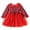 Red, variant on XBASW Toddler Girls Christmas Dress with Bowknot Fall Winter Plaid Tulle Princess Dresses for Kids 1-8T