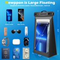 thumbnail image 3 of Funda de teléfono impermeable Newppon Flotable para iPhone 16 Pro Max, 3 of 7