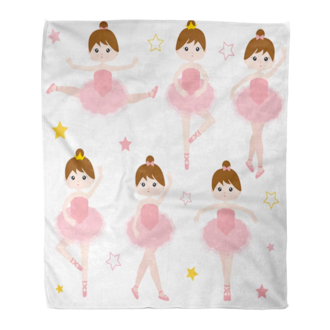 LADDKE Semtomn Decorative Throw Blanket 58x80 Inches Pink Girl Cute ...