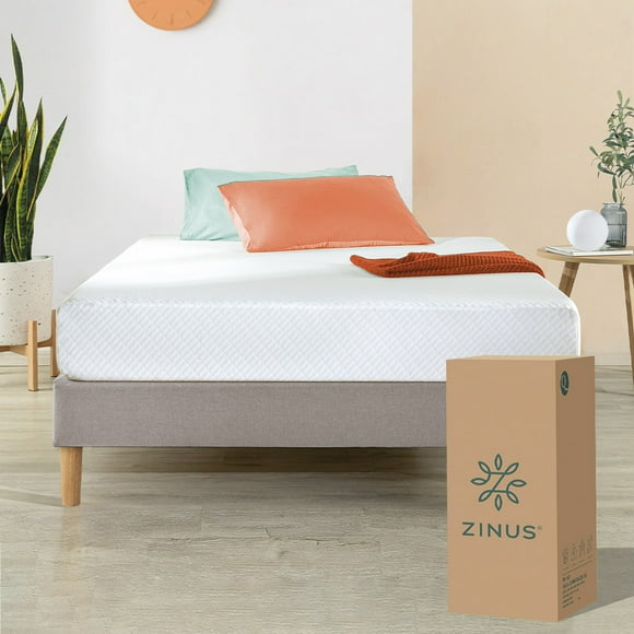 Colchón en Caja Matrimonial Zinus de Memory Foam 30 cm Transpirable Air Flow para todas las edades.
