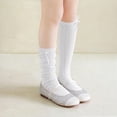 thumbnail image 3 of LckLvx Girls Knee High Socks Breathable Knit Calf Socks with Bow Kids School Uniform Wear, 3 of 6