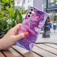 thumbnail image 5 of Allytech Marble Series Case for Samsung Galaxy A13(Not for 4G), Galaxy A13 5G 6.5" Cover 2022, Shock Absorption Bumper Soft TPU Women Girl Cover for Samsung A13 5G, Purple Marble, 5 of 5