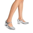 thumbnail image 6 of Women's Mary Jane Shoes Round Toe Pumps Block Heels With Adjustable Strap, 6 of 7