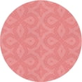thumbnail image 1 of Ahgly Company Machine Washable Indoor Round Transitional Light Coral Pink Area Rugs, 3' Round, 1 of 7