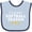Blue and Navy, variant on Inktastic It's My First Softball Season Boys or Girls Baby Bib
