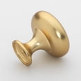 thumbnail image 2 of GlideRite 1.125 in. Solid Classic Round Cabinet Knobs, Brass Gold, Pack of 5, 2 of 3