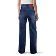 thumbnail image 3 of Women's Denim Wide Leg Pants High Waisted Drawstring Loose Fit with Pockets Casual Jeans, 3 of 5
