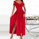thumbnail image 4 of Vestidos Para Mujer Maxi Vestido Slip Vestido de Moda Casual Estampado Cuello en V Camisola Sin Mangas Chaleco Vestido Largo Odeerbi  ODB166802, 4 of 9