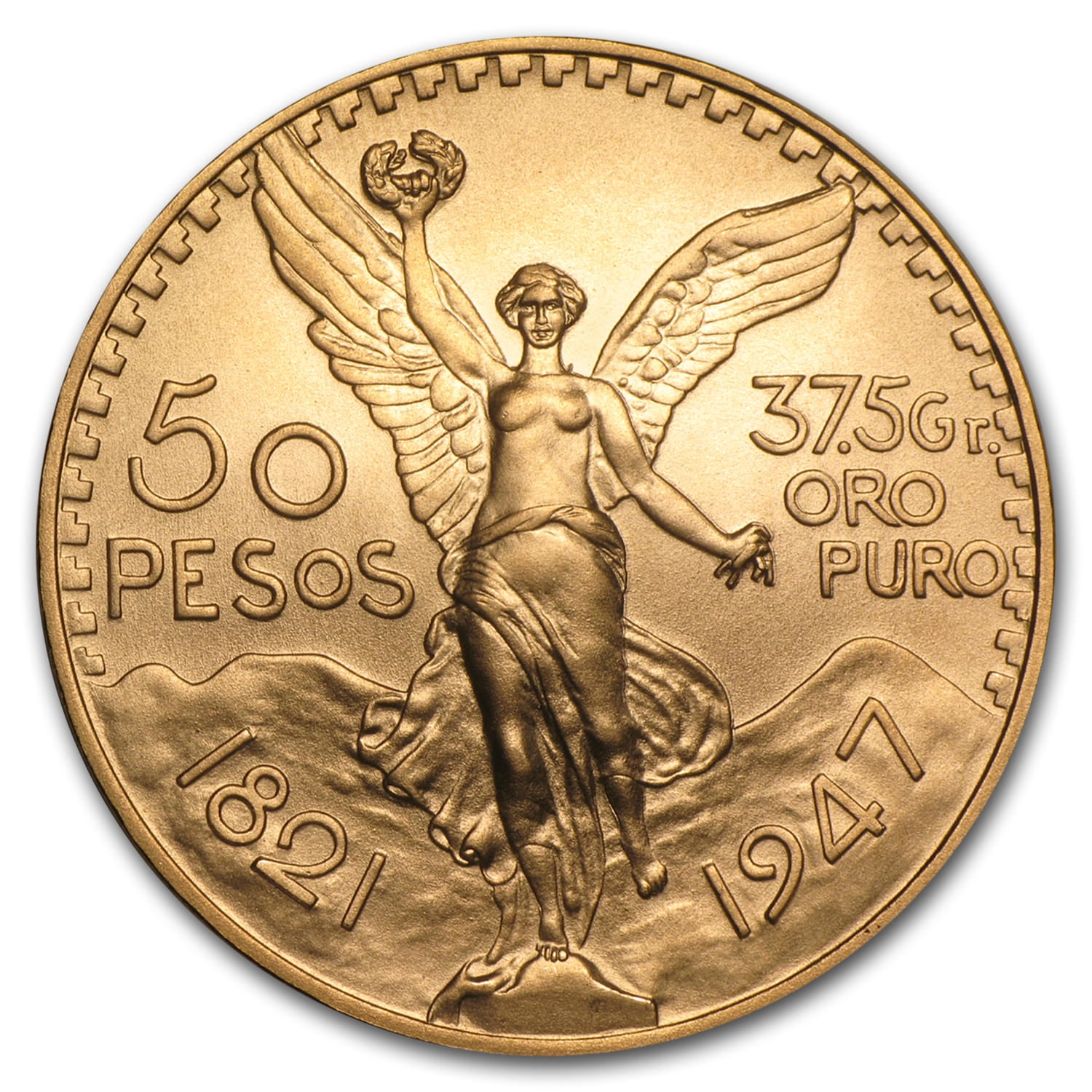 1947 Mexico Gold 50 Pesos Bu Walmart Com
