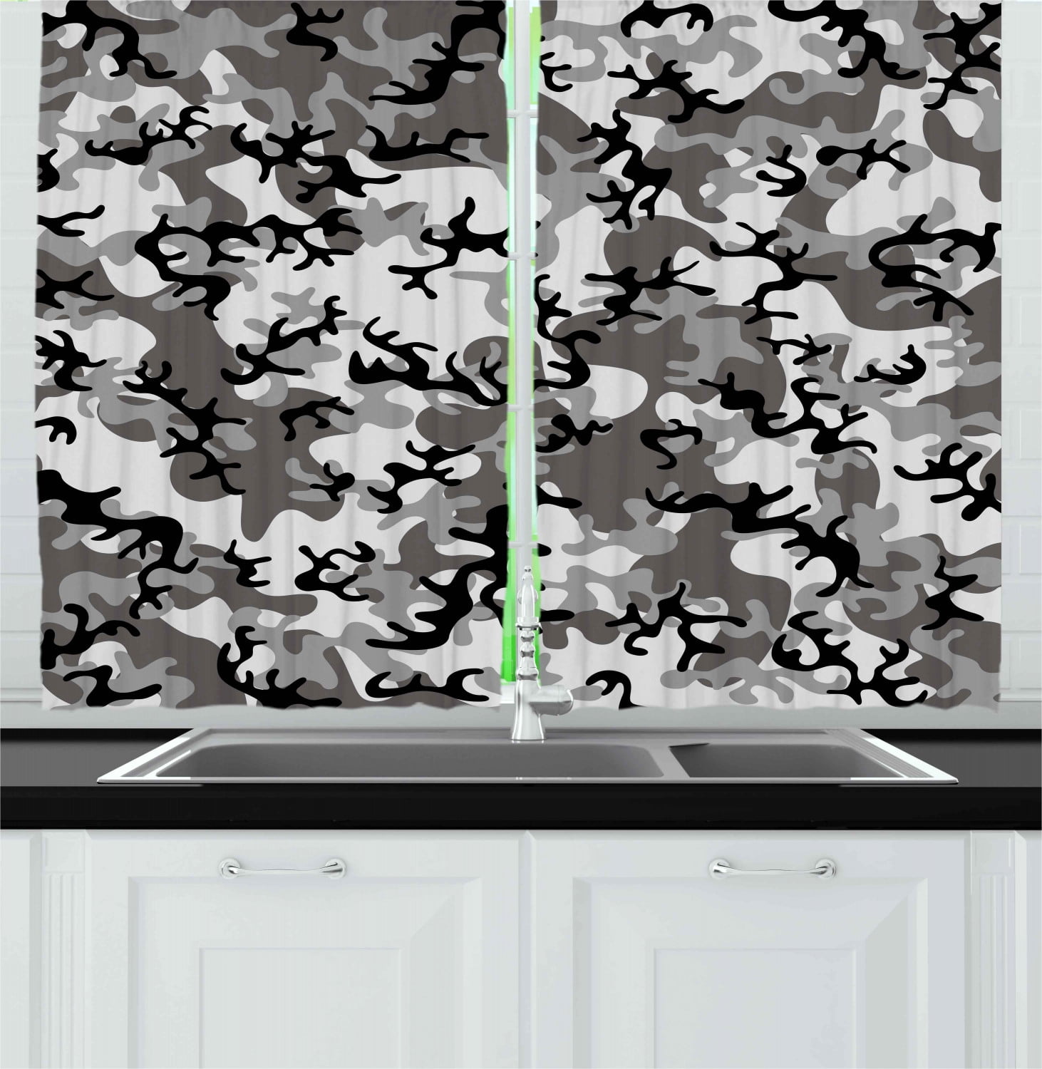 Camo Curtains 2 Panels Set, Battledress Concept Concealment Artifice