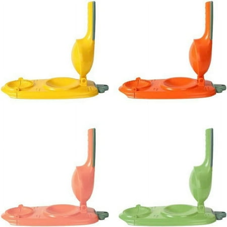 

4PCS Dumpling Skin DIY Dumpling Maker 2 in 1 Dumpling Maker Multifunction DIY Manual Dumpling Press
