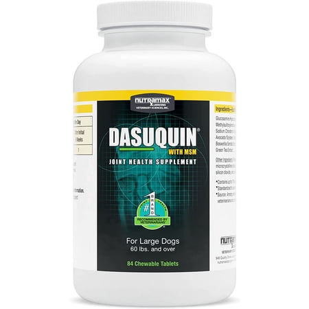 UPC: 0755970450262 | Dasuquin MSM Chewable Tablets for Large Dogs 84ct