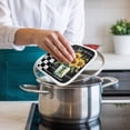 thumbnail image 4 of Sunflower Pot Holders for Kitchen Heatproof Potholder, 5 Pack Black White Check Farmhouse Bee Vase Floral Hot Pads Multipurpose Oven Pads Cloth Potholders Trivet for Cooking Baking, 4 of 8