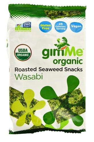 GimMe Organic Roasted Seaweed Snacks Wasabi -- 0.17 oz pack of 1 by Gimme