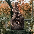 thumbnail image 4 of TERESA'S COLLECTIONS 21" Large Mermaid Water Fountain, Outdoor LED Light with Auto Silent Pump, Garden Decor for Patio, Gift for Mom, 4 of 6