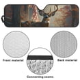 thumbnail image 6 of Yuyamidu Deer Windshield Sun Shade for 2018-2025 Jeep Wrangler JL JLU & 2020-2025 Jeep Gladiator Camo Hunting Front Sunshade, Blocks UV Rays and Heat, Keep Interior Cool, 6 of 7
