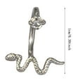 thumbnail image 2 of Lip Ring Zircon Titanium Acero Dientes Internos C Ring Joyería Europea y Piercing, 2 of 5