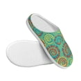 thumbnail image 3 of Lsque Colourful Tie Dye Pattern Womens Comfort Cotton on Scuff With Memory Foam and Anti-skid Sole Slipper-40/41, 3 of 7