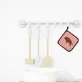 thumbnail image 3 of Caroline's Treasures Wild Boar Pig Pink Check Pair of Pot Holders, 3 of 3