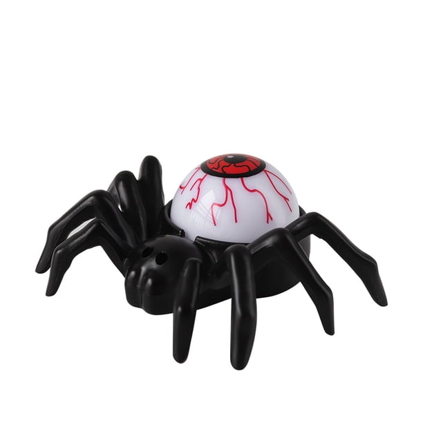 Lámpara de globo ocular para Halloween, lámpara LED de araña con forma de vela, decoración de escritorio para Halloween, luz de ambiente