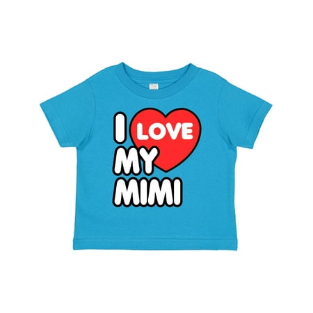 

Inktastic I Love My Mimi Gift Toddler Boy or Toddler Girl T-Shirt