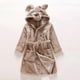 thumbnail image 4 of Children's Bathrobes Sleepwear Boy Girl Bathrobe Ultra Soft and Lightweight Hooded Bath Towel 2-9 Years, White Rabbit, 4 of 5