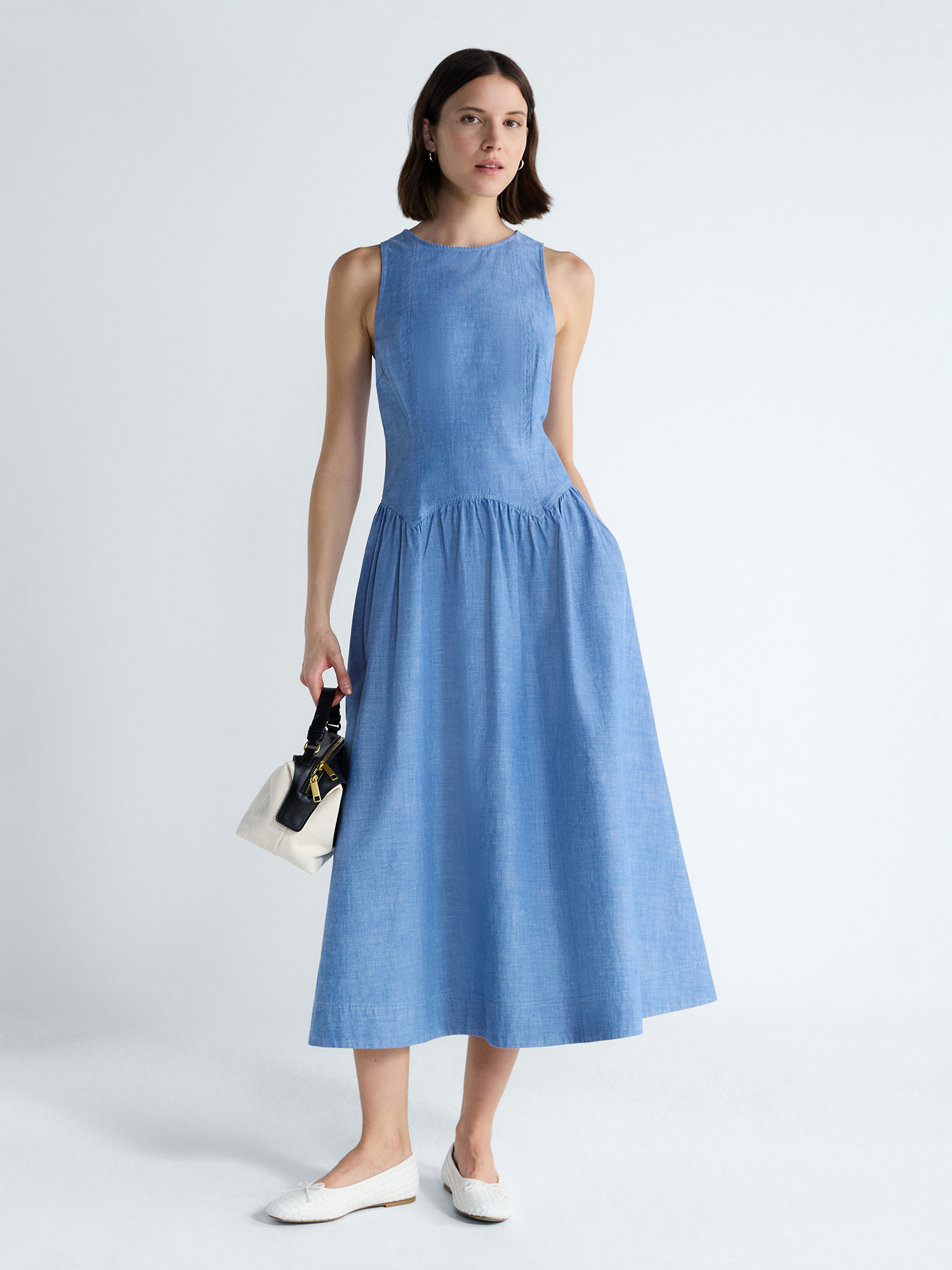 Free Assembly Womenβs and Women's Plus Sleeveless Cotton Racer Back Maxi Dress, Sizes XS-4X