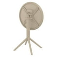 thumbnail image 6 of Compamia Sky 24 inch Round Folding Table in Taupe finish, 6 of 9