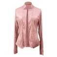 thumbnail image 7 of MAOQHI Sequin Blazer for Women Shimmer Jacket Casual Long Sleeve Glitter Sparkle Party Lapel Coat Rave Lightweight Shiny Blazer Cardigan Suit E-Pink S, 7 of 7