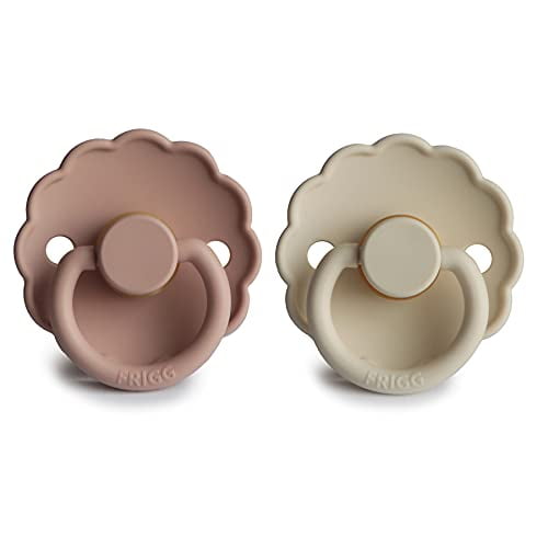 2-Pack Bpa-Free Natural Rubber Baby Pacifier Made Denmark 0-6 Months 