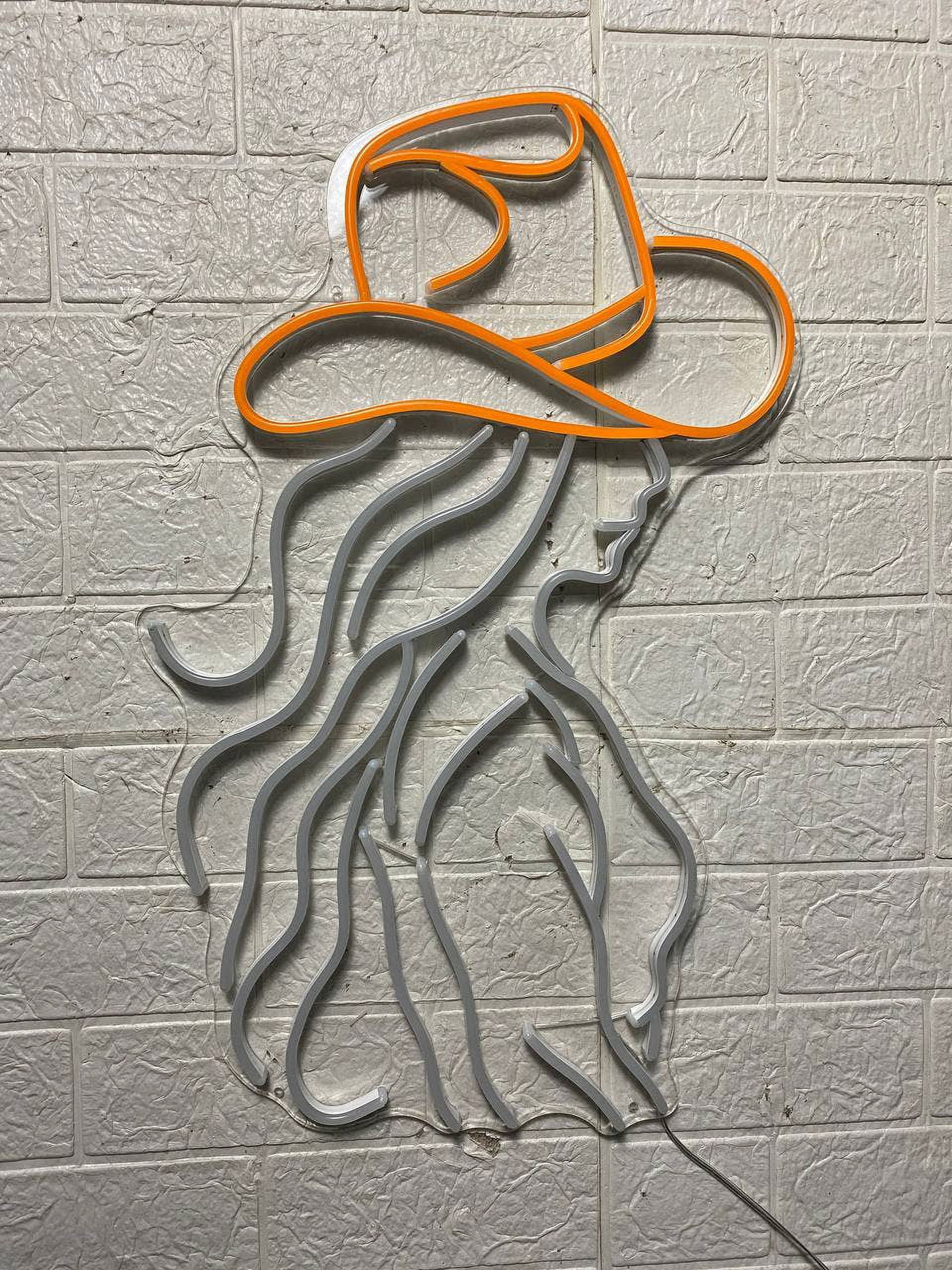 Neonbord paard cowgirl, led-licht paard vrouwen, led-paneel voor