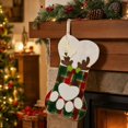 thumbnail image 6 of Plaid Puppy Christmas Stocking, Decorative Fabric Accent, Reusable Room Styling, for Dining Room, Living Room, Fireplace and Christmas Party Decor, 6 of 9