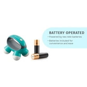 Homedics Quatro Mini Hand-Held Massager with Vibration Massage, 4 Massage Nodes(Nov-30-WMT)