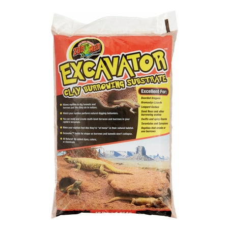 Zoo Med Excavator Clay Burrowing Substrate, 10 Lb (Best Substrate For Burrowing Tarantula)