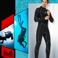 thumbnail image 4 of Traje de baño de neopreno traje de buceo impermeable espesado en traje de baño 5 mm back cremallera Snorkel deportes de agua Manténgase caliente para nadar hombre surf, negro XL Inevent OD019356-10, 4 of 7