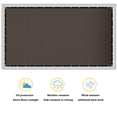 thumbnail image 2 of Bibana 6ft x 50ft Privacy Fence Screen Windscreen Shade Cloth for Garden and Balcony - Brown, 2 of 6