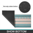 thumbnail image 6 of Pink and Blue Geometric Striped Pattern Kitchen Rugs Sets Of 2,Anti Fatigue Kitchen Mat Rugs Non Slip Washable,Decorative Kitchen Floor Mats for Kitchen,Sink,Laundry,17"x30"+17"x47", 6 of 7
