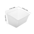 thumbnail image 4 of Garage Tool Organizer Slat Wall Bin Transparent Plastic 1Pack 6.9X5.7X4.5In, 4 of 6
