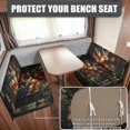 thumbnail image 2 of Uorisanigo RV Dinette Cushion Covers - Stretchable Camper Cushion Covers Booth Seats with 1 Backrest & 1 Bench Cover - Universal Fit & Machine Washable(Camo American Flag Deer Hunter), 2 of 7