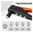 thumbnail image 3 of Hand Riveter Set Professional Manual Rivet Gun Tool For Home Repair And DIY With 200 Rivets 2.4mm 3.2mm 4.0mm 4.8mm ,More Helpful and Safe, 3 of 7