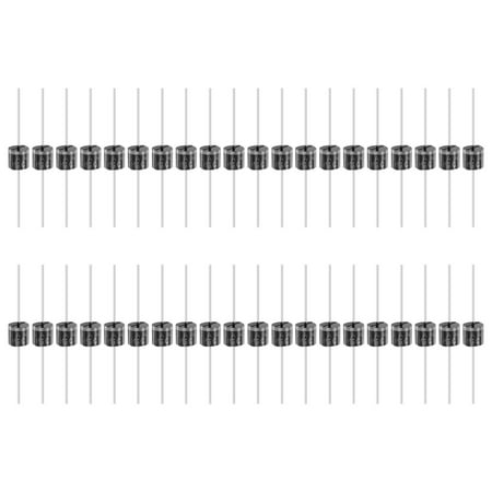 Uxcell 100 Pcs 6A4 Diode for Rectification Diode, 6A 400V R-6 Electronic Silicon Diodes for Charger Industrial Power Adapter Supply Inverter Switching Power Supply