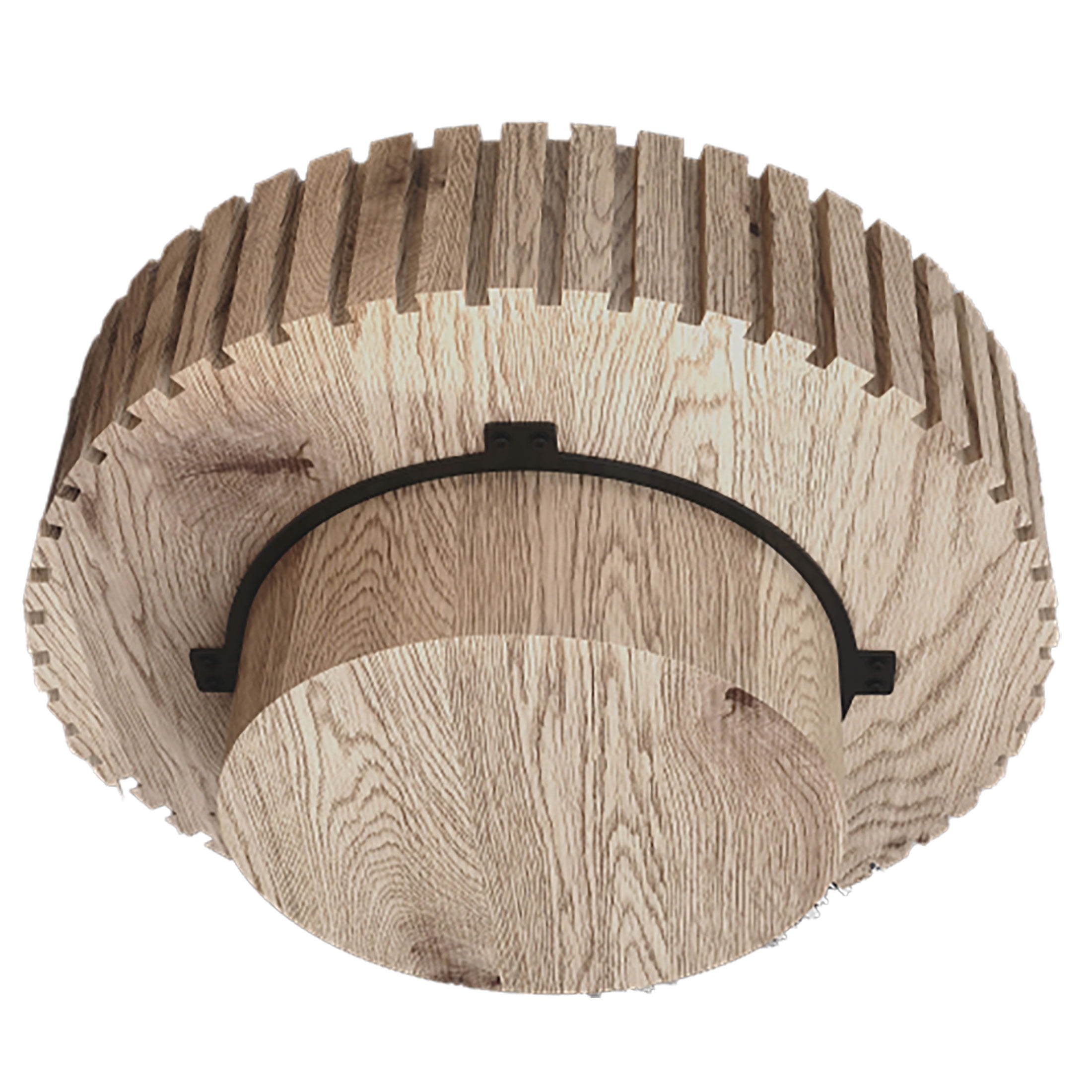 Kevinplus 31.50" Modern Flower Shaped Coffee Table with Storage for Living Room, Apartment, Office, Dark Brown