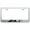 Brushed Chrome, variant on Chevy ZL1 Laser Etched Logo Stainless Steel License Plate Frame (Black)