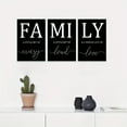 thumbnail image 3 of 3 Pcs/set Black Family Quote Art Canvas Printed Poster, Suitable for Living Room Bedroom Bathroom Corridor Kitchen Wall Decoration, Frameless, 3 of 9