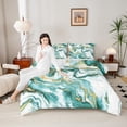 thumbnail image 4 of Castle Fairy Marble Watercolor 3 Pieces Queen Comforter Set for Teens Women Men,Abstract Marbling Ultra Soft Bedding Sets,Stone Pattern Bedding Comforter Set,Lightweight Room Decor, 4 of 8