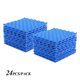 thumbnail image 1 of Espuma acústica ondulada azul, 30x30 cm, 24 piezas para control de eco y reverberación, ideal para estudios y oficinas., 1 of 7