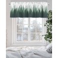 thumbnail image 2 of Green Rustic Forest Kitchen Valances for Windows Misty Pine Trees Silhouette Valance Curtains&nbsp; for Kitchen /Living Room/Bedroom/ Bathroom Decor, 54"x18 " ,Rod Pocket 1 Panel,, 2 of 7