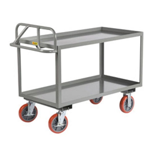Little Giant Welded Shelf Truck, Lip Shelves, 60"L x 30"W x 42"H